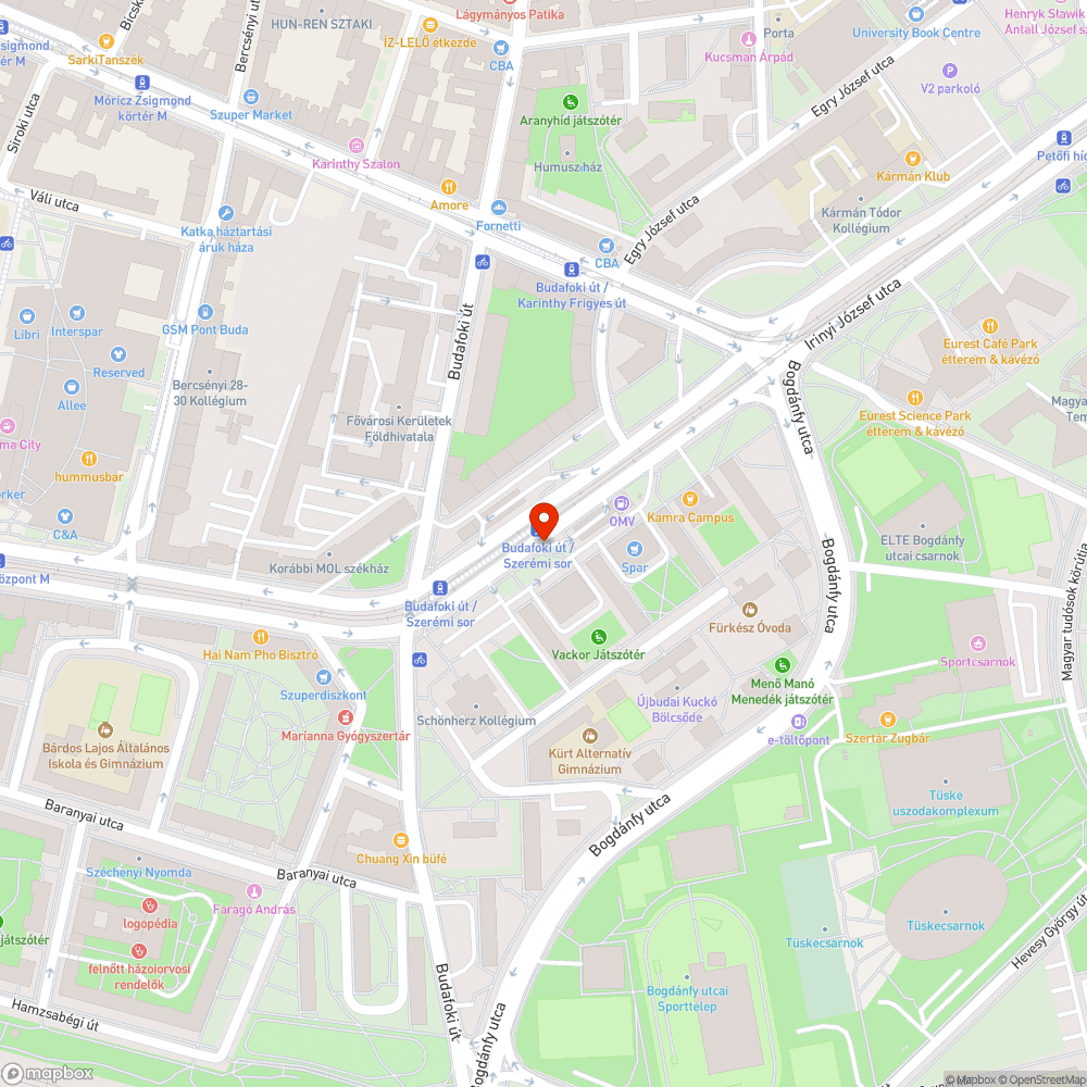 Mélyedés bejelentés helye