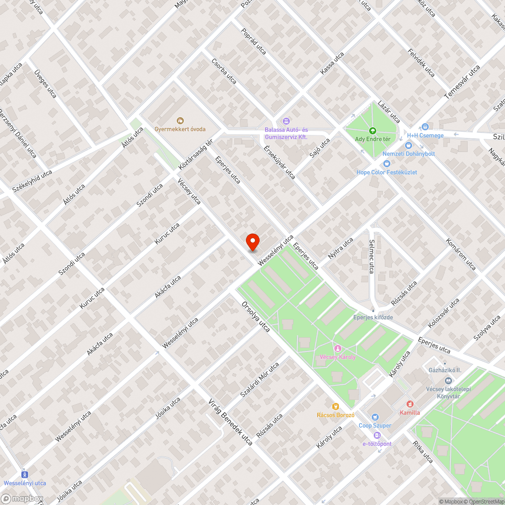 Fatuskó bejelentés helye