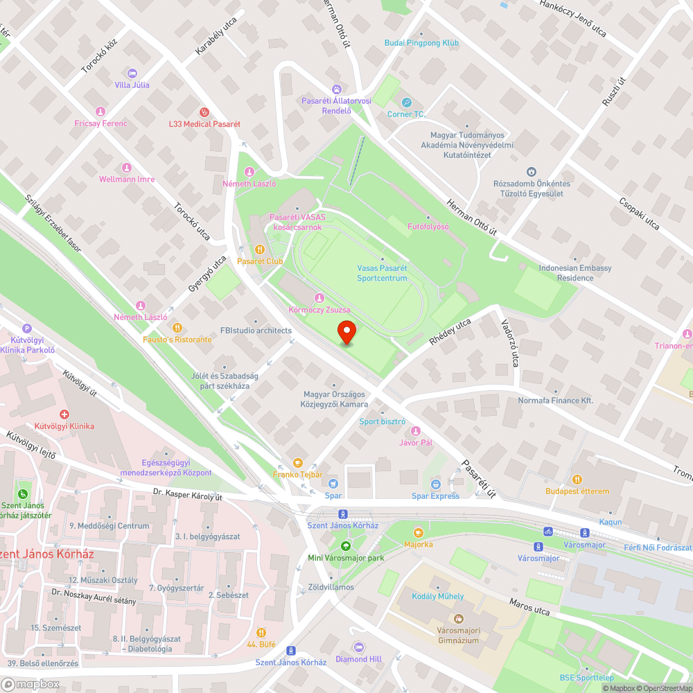 Járdára ránőtt akác bokor bejelentés helye