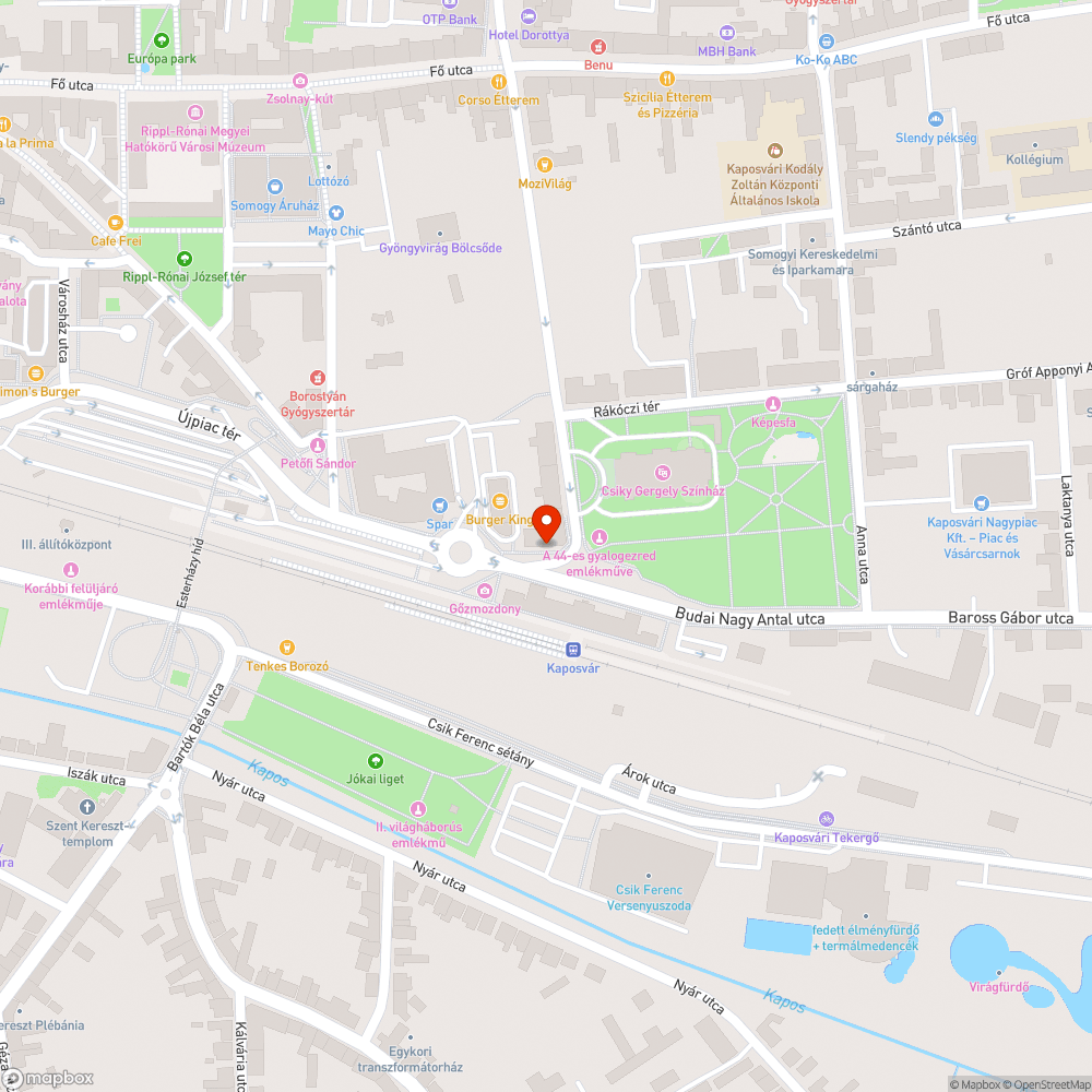 Díszkő omlása bejelentés helye