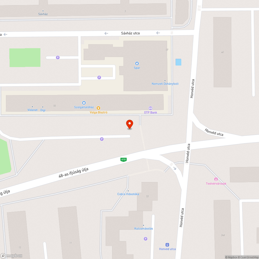 Racs bejelentés helye