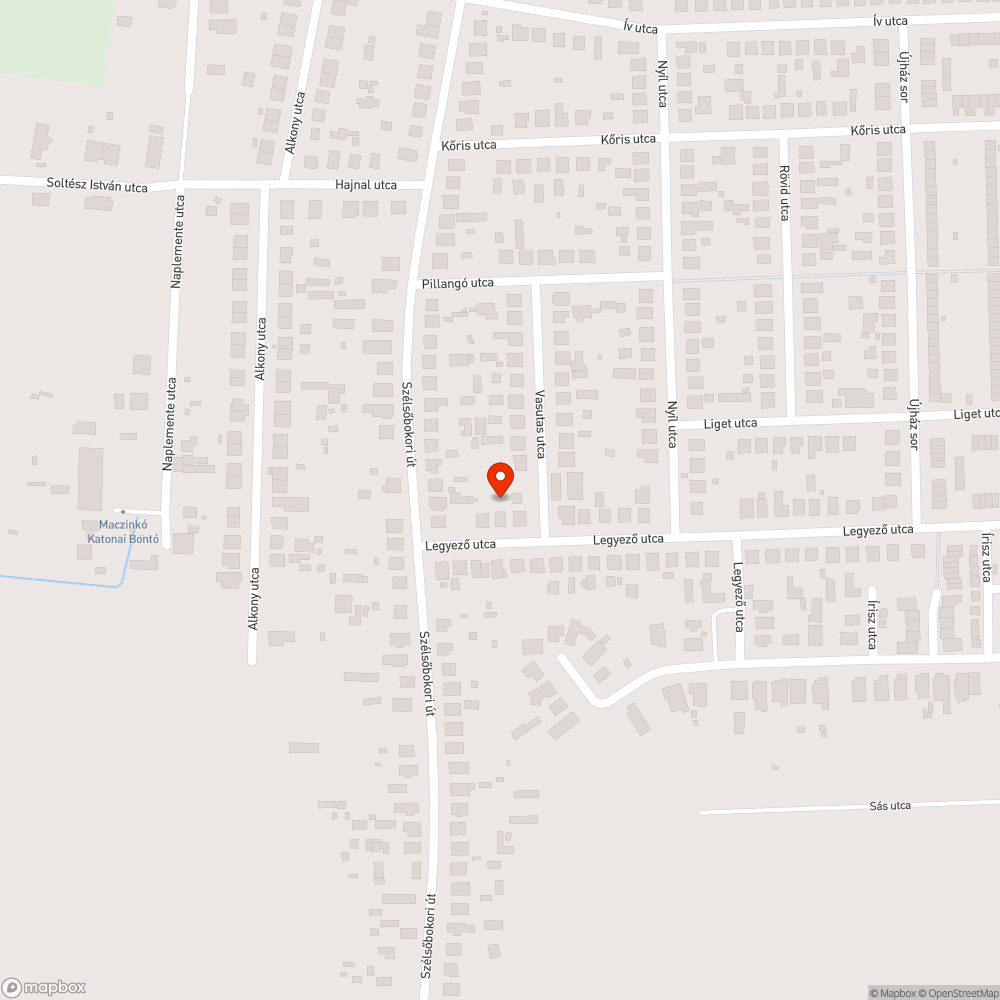 Okoszebra bejelentés helye