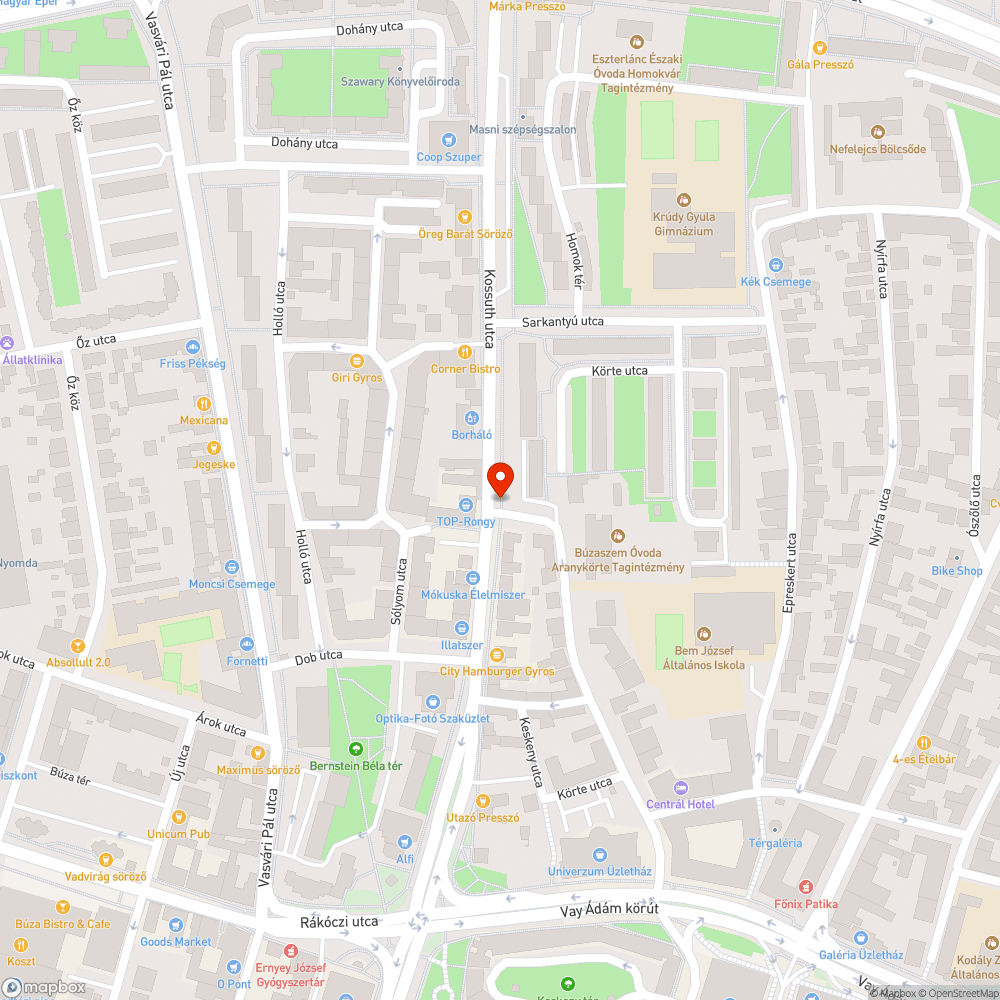 Kanyarodó kerékpárút felfestése az úttestre bejelentés helye