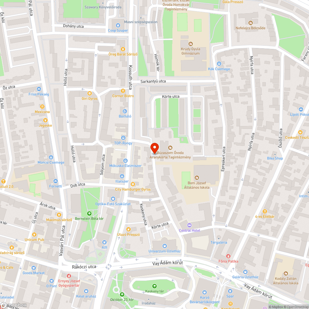 Kerékpárút irány és festés bejelentés helye