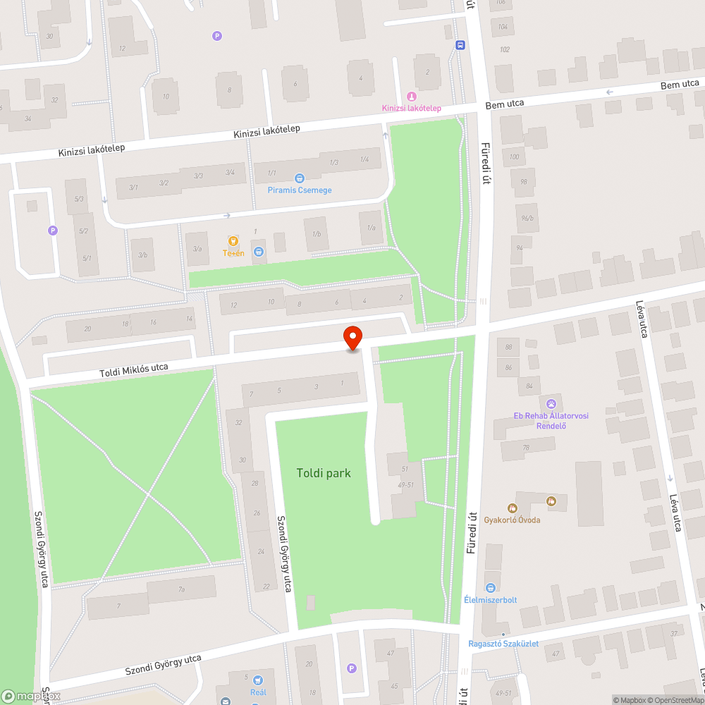 Tilos bejelentés helye