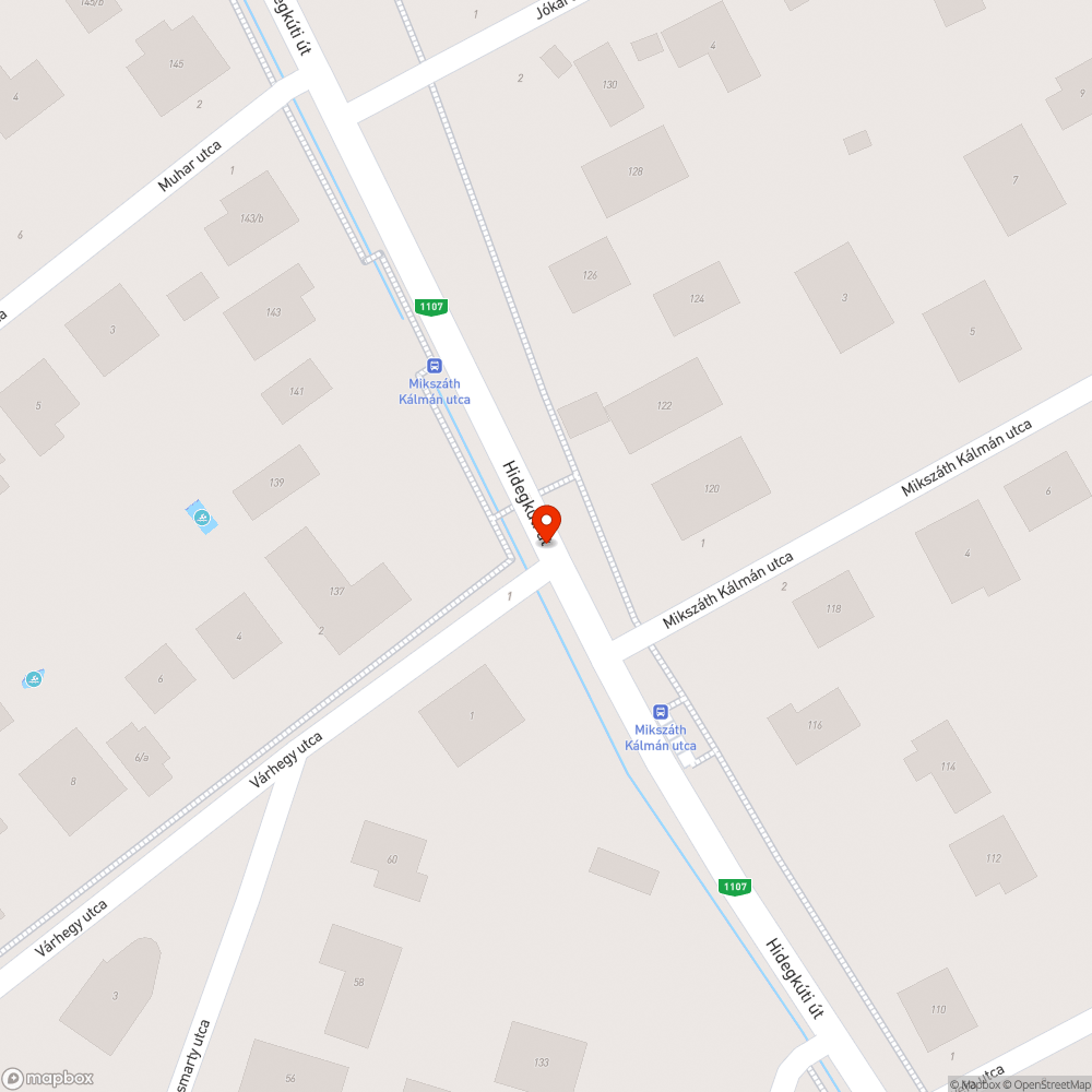 Kátyú bejelentés helye