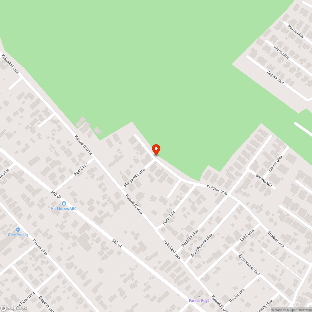 Kátyú bejelentés helye