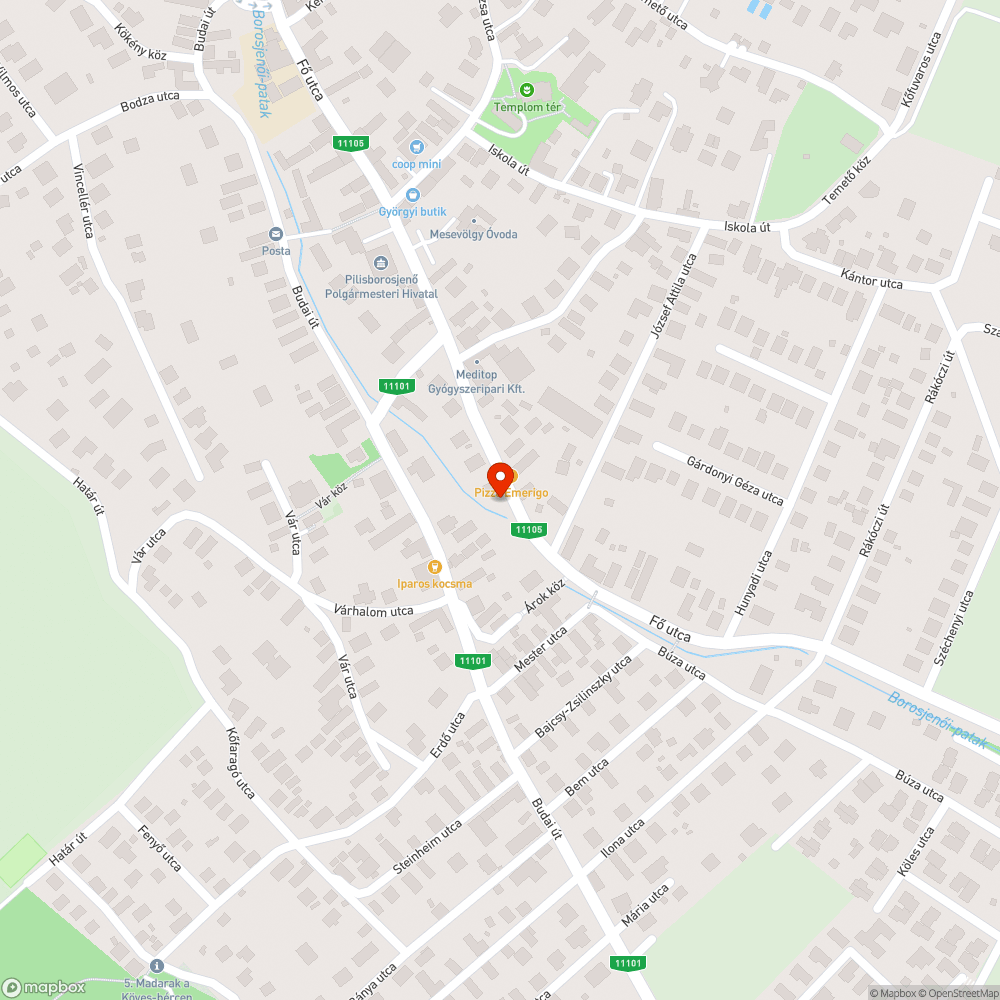 Elhagyott jármű bejelentés helye