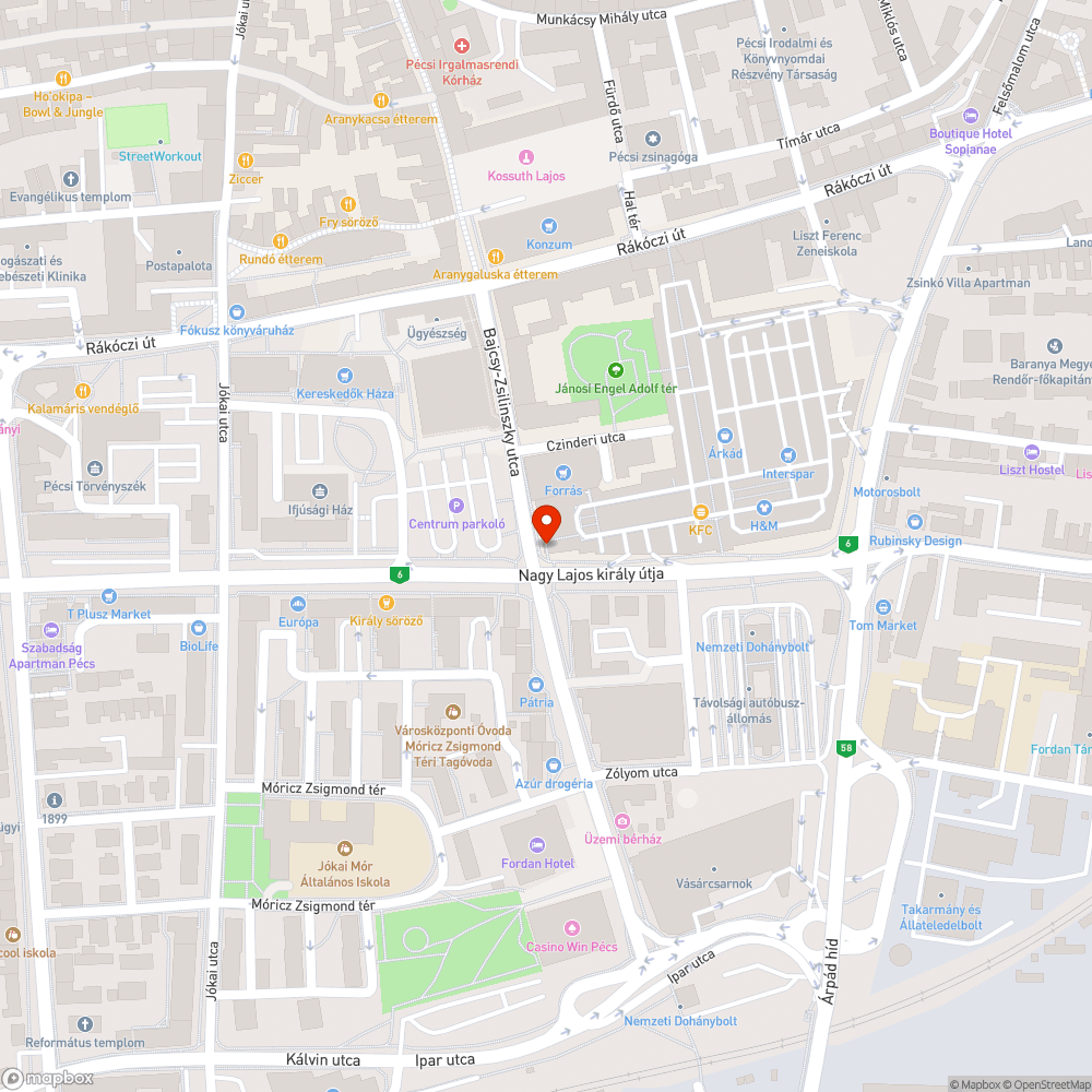 Beállóban felső üveg betörve – veszélyes a járókelőkre bejelentés helye