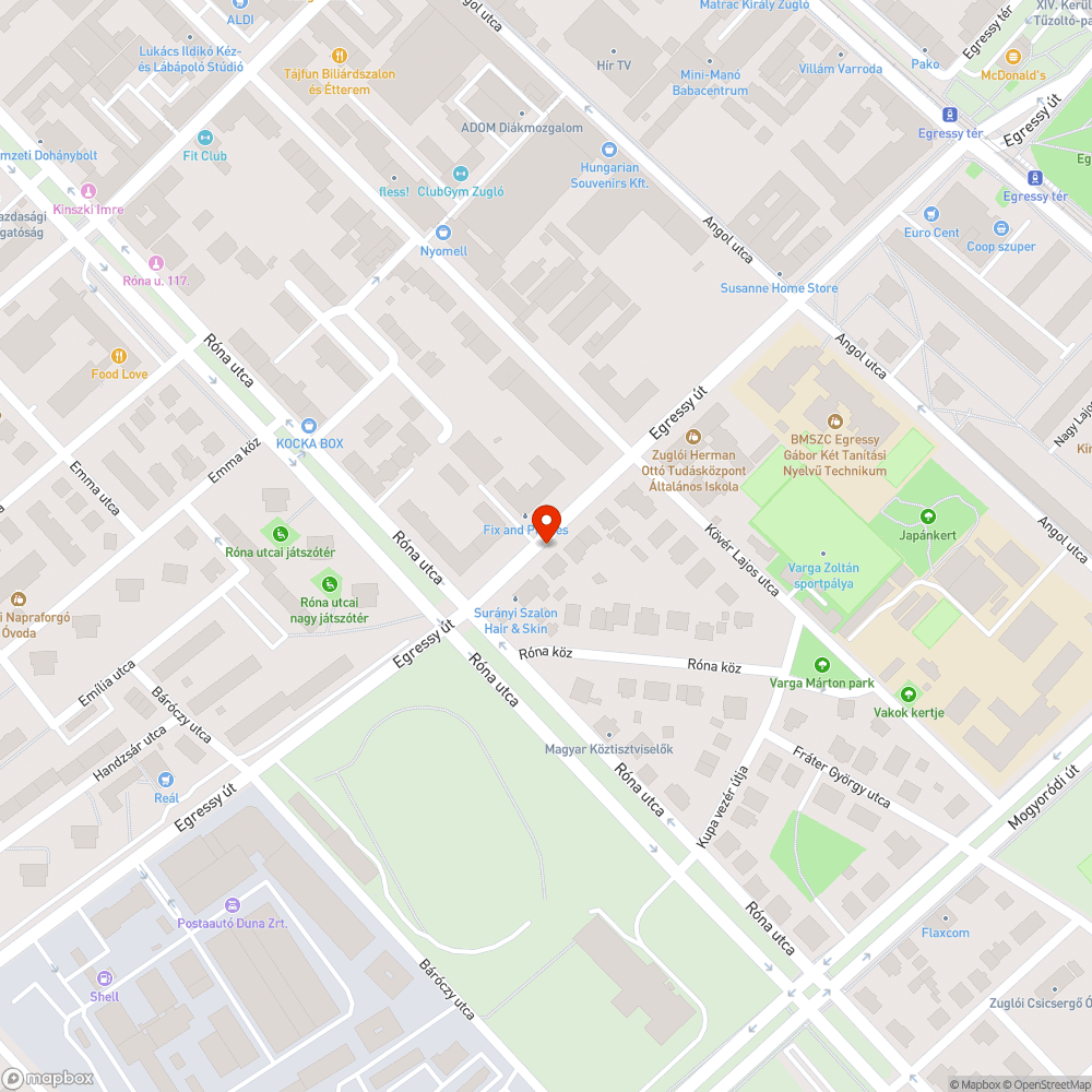 A járda 5-10 centi magasan fel van púposodva bejelentés helye