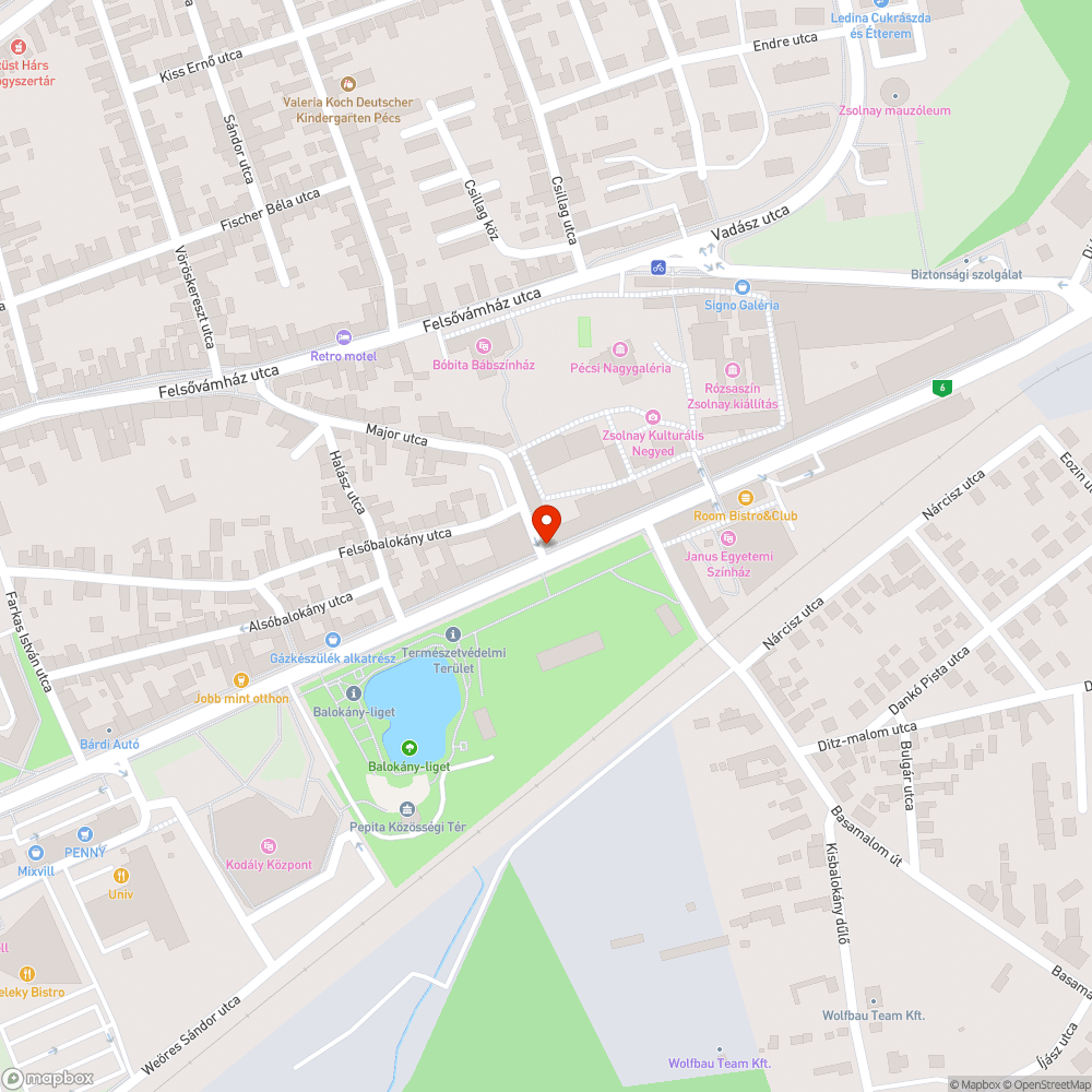 Kallódó tetőcserép darab a Zsolnay negyed épületének tetején bejelentés helye