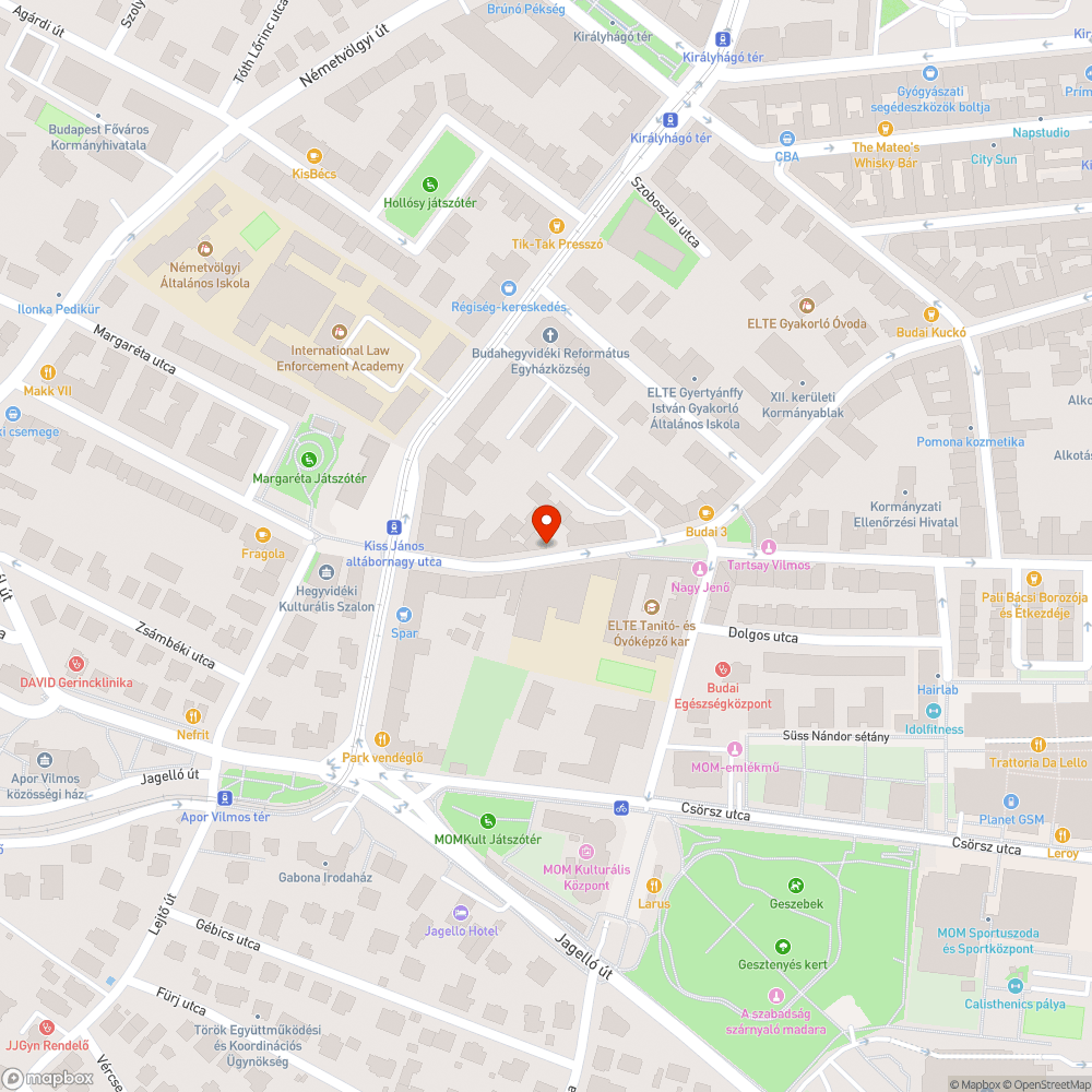 Túl rövid kizárólagos zóna miatti dugó bejelentés helye