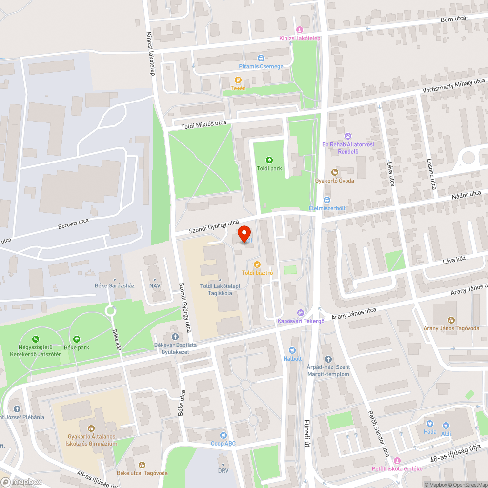 Életveszély bejelentés helye