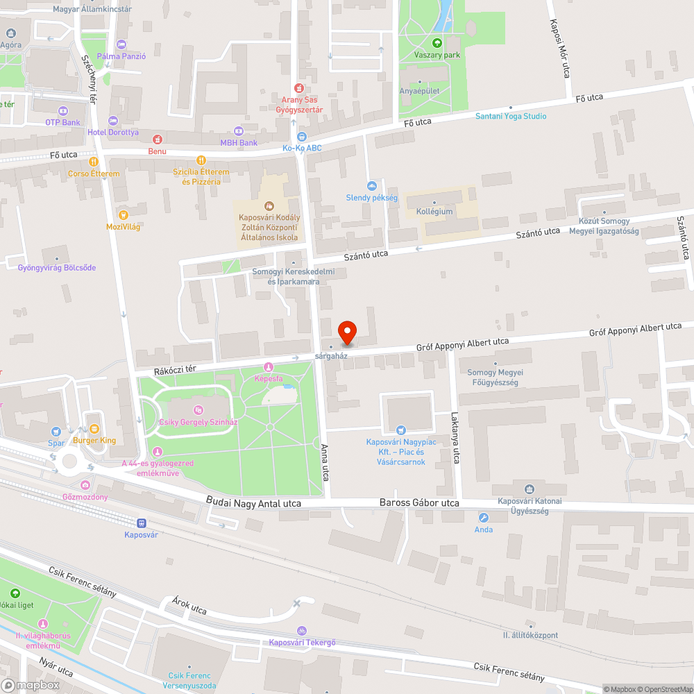 Fedlap bejelentés helye