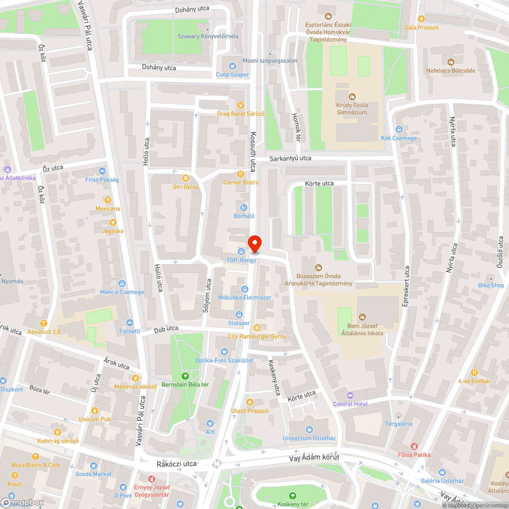 Korlát igénylése a szűk járda miatt bejelentés helye