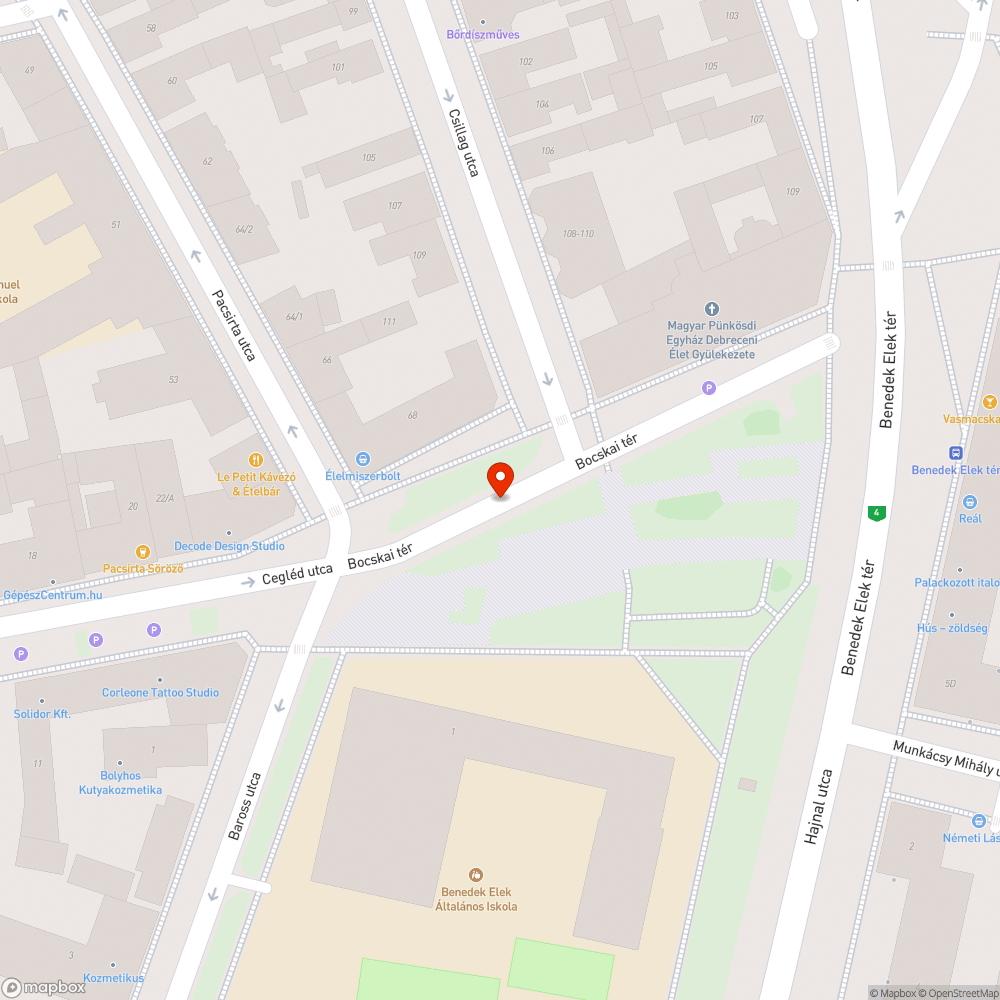 Szabálytalan megállás, várakozás és parkolás nyitott kerékpársávban bejelentés helye