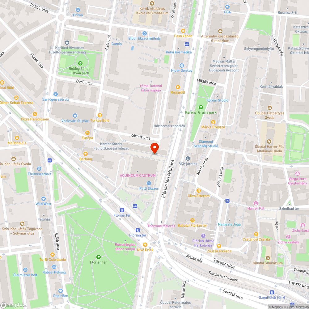 Rongálás/sérülés bejelentés helye