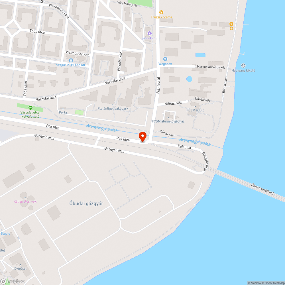 Graffitis fal bejelentés helye