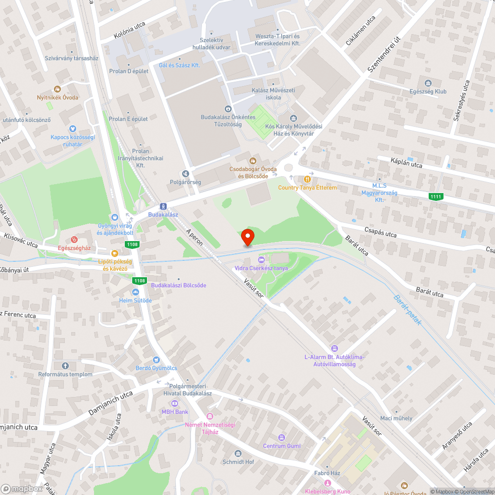 Kerékpárút reped bejelentés helye