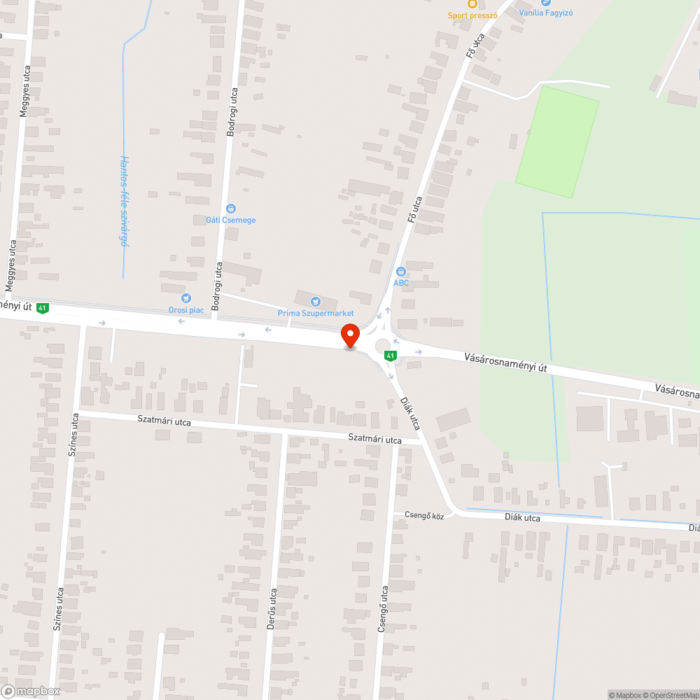 Gondozatlan buszmegálló bejelentés helye