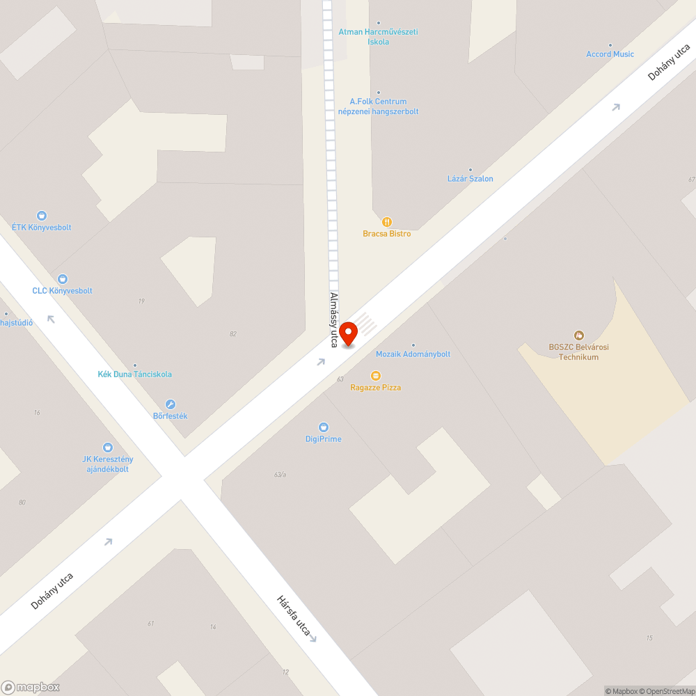 Kiszáradt fa bejelentés helye