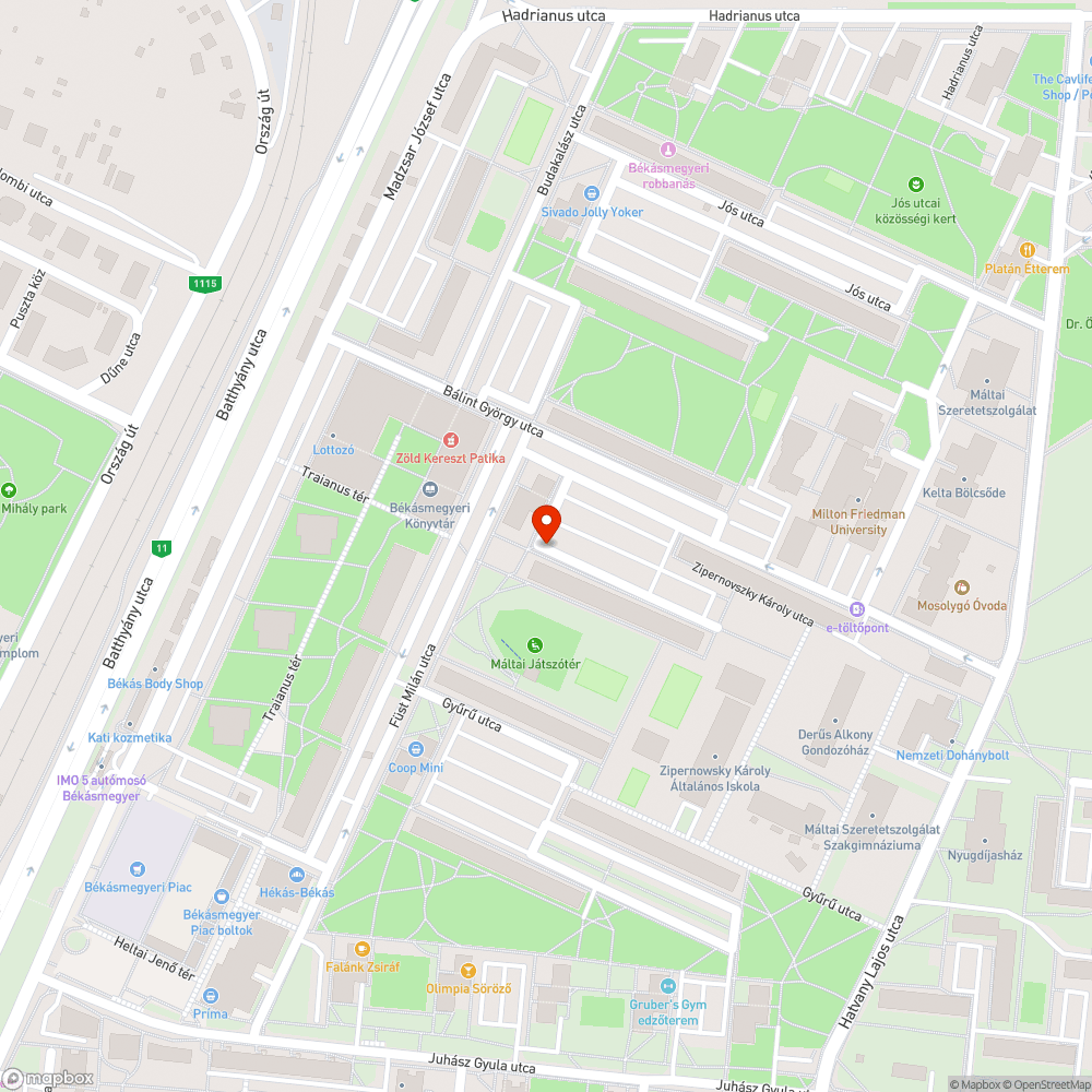 Járdahiba bejelentés helye