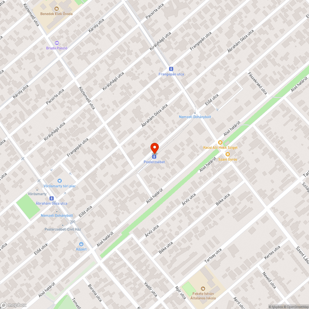 Hiányos pad bejelentés helye