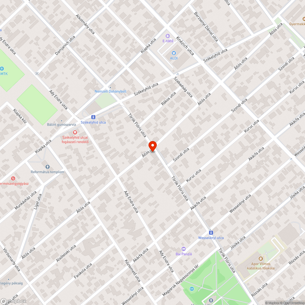 Kiszáradt fa bejelentés helye