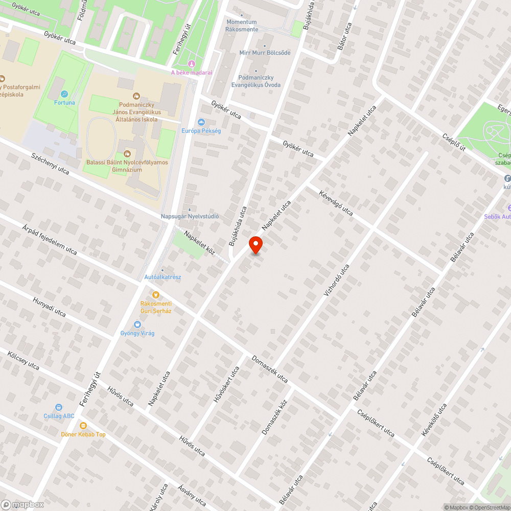 Rosszul működő villanyoszlop lámpa bejelentés helye