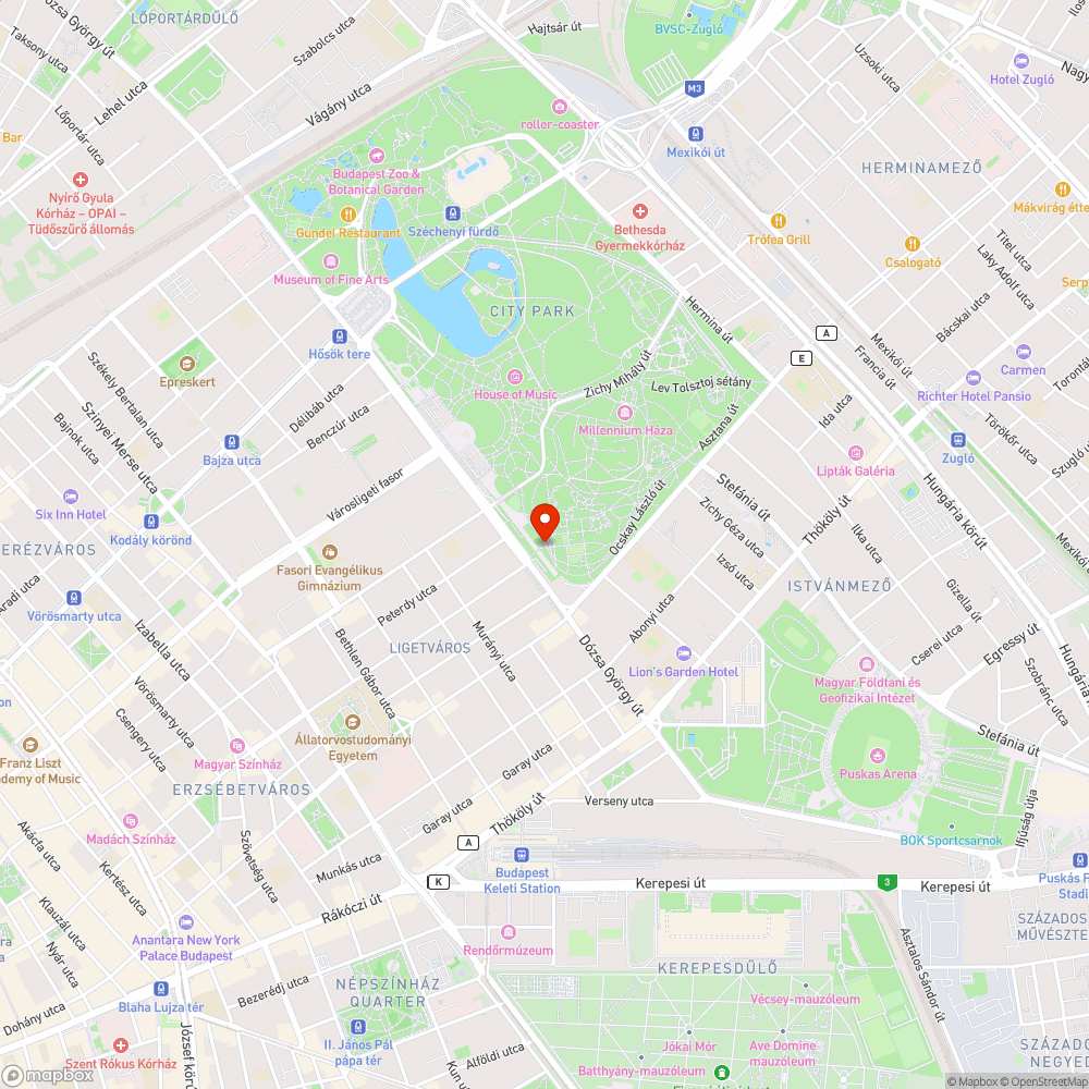 Üres táblák bejelentés helye