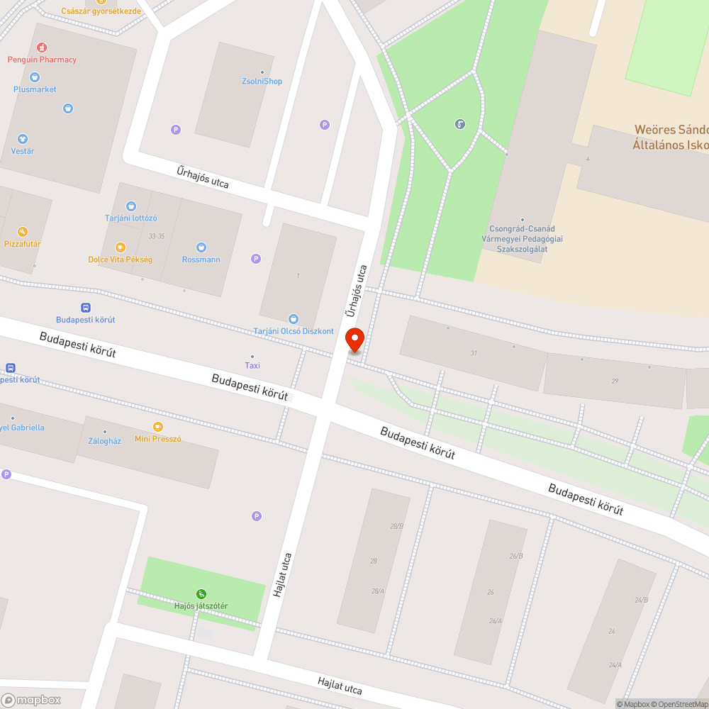 Kráter a kerékpárúton bejelentés helye