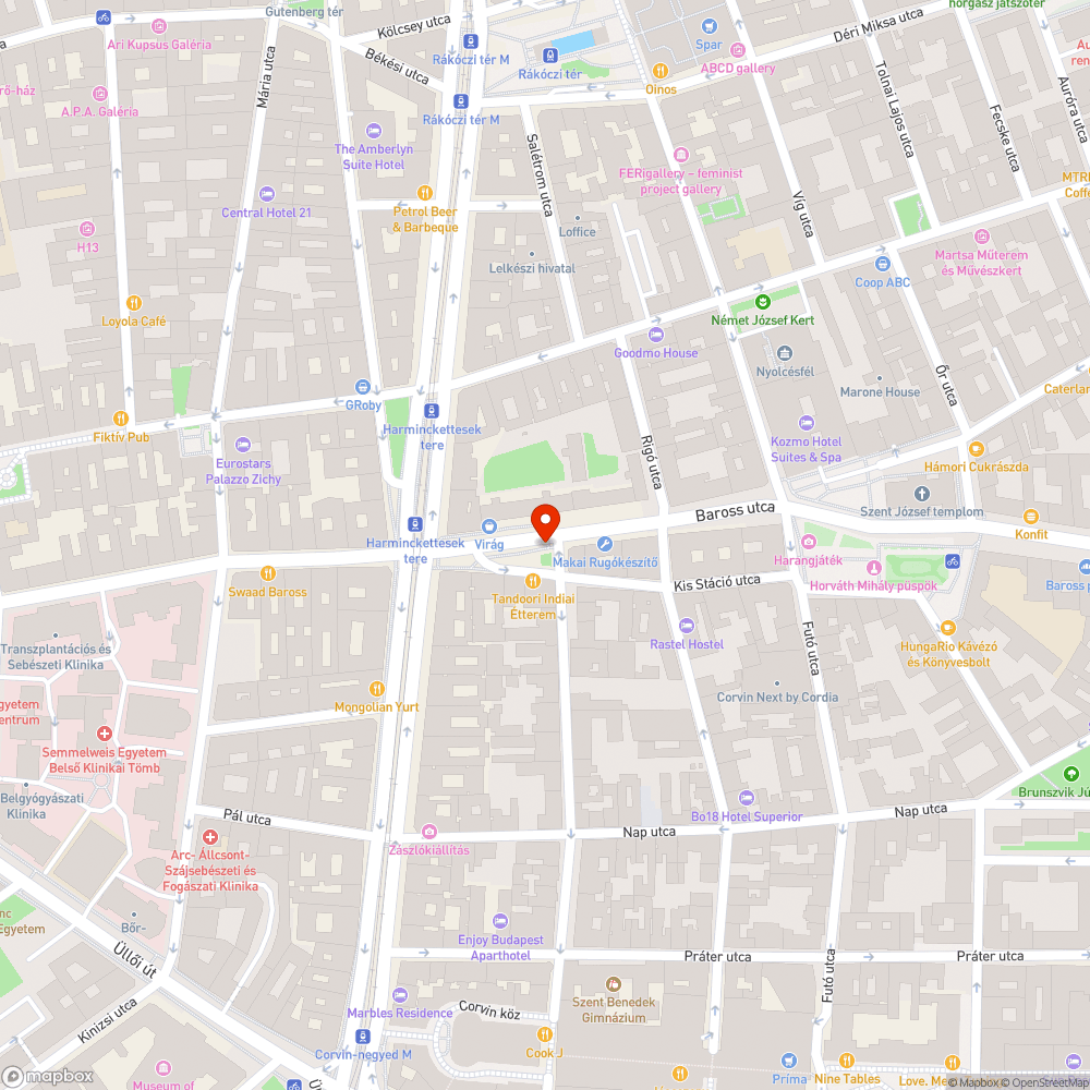 Kiszáradt fa bejelentés helye