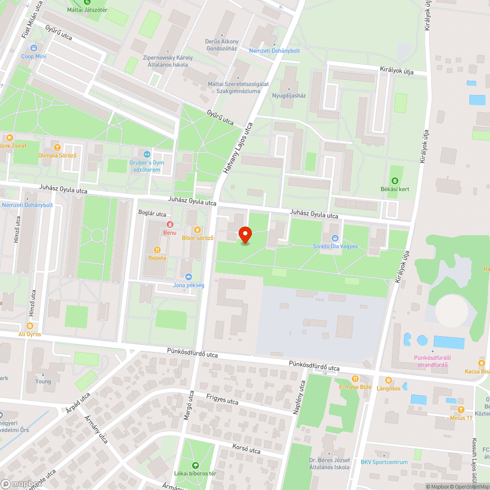 Veszélyes fa bejelentés helye