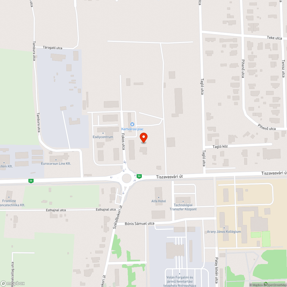 Kertváros bmx park bejelentés helye