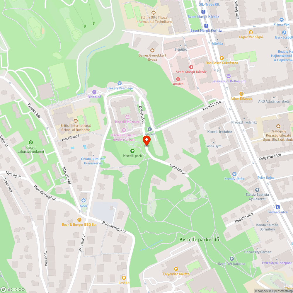 Szemét a parkban bejelentés helye