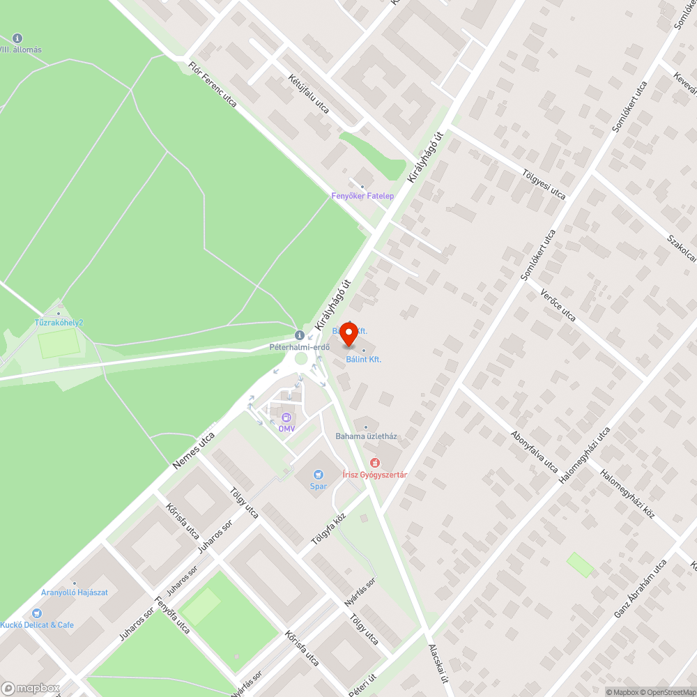 Tönkrement útszakasz bejelentés helye