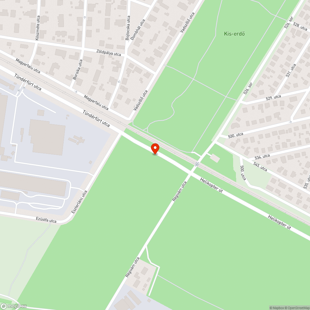 Hiányzó járda bejelentés helye