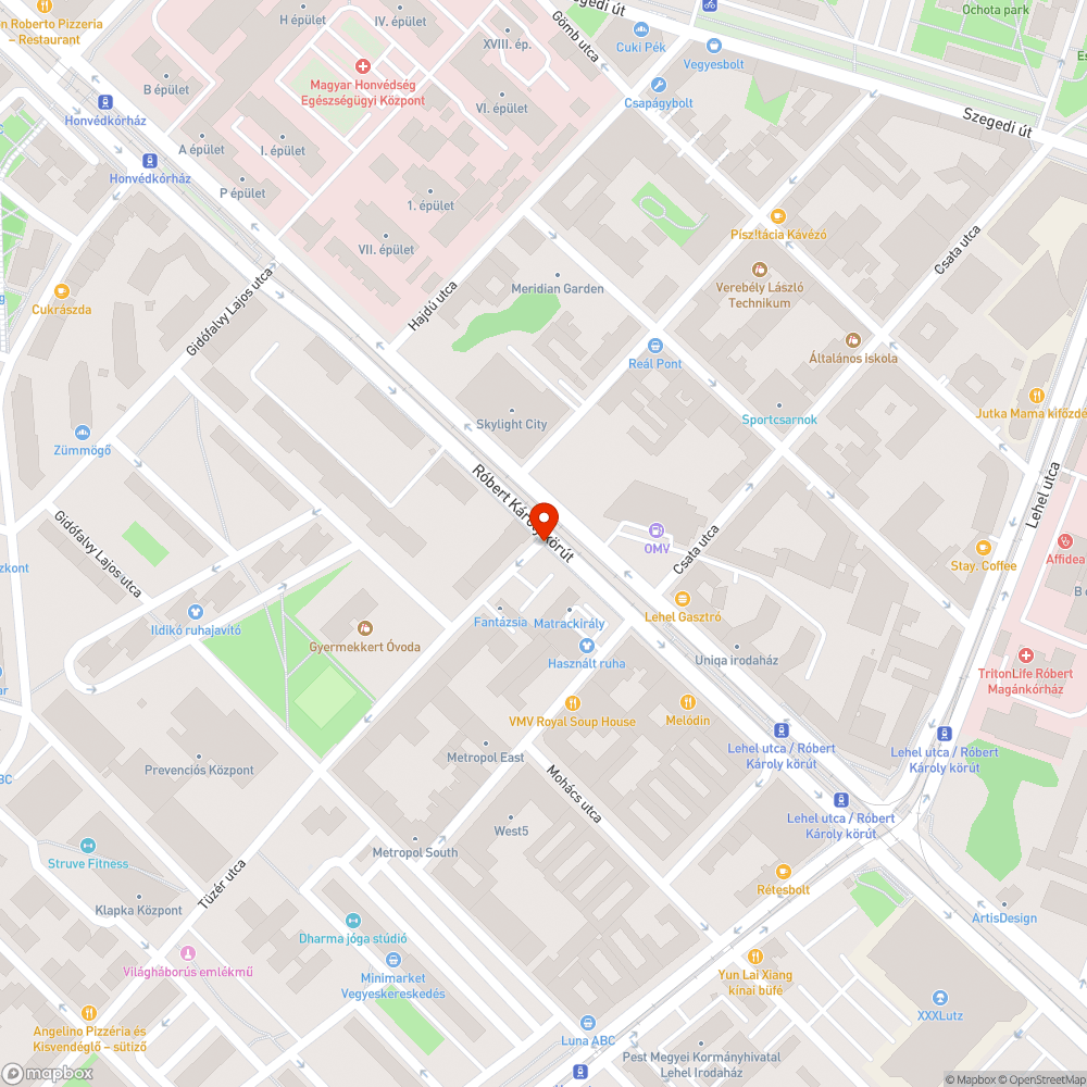 Üvegszilánkok a kerékpárúton bejelentés helye