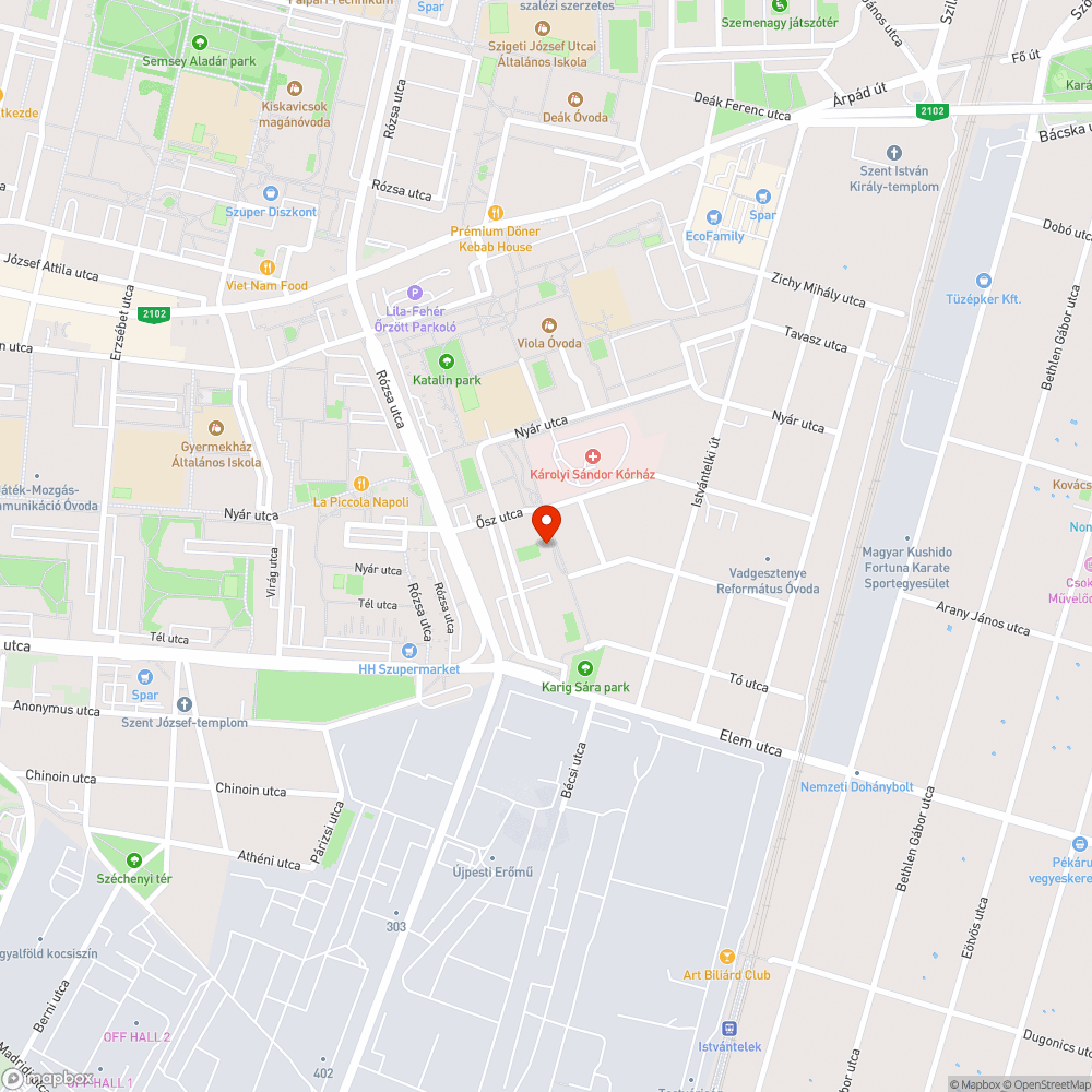 Megrongált, lefestett új pingpongasztal bejelentés helye