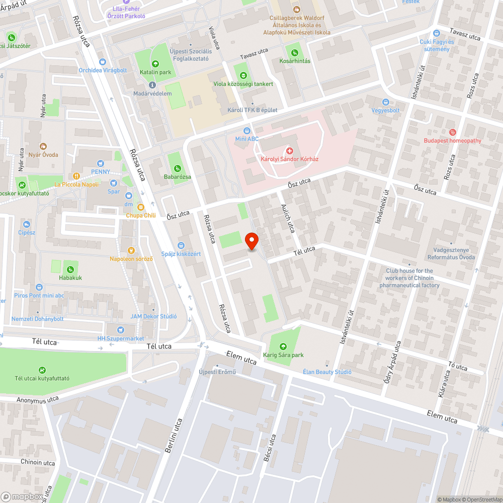 Felesleges betonfelület bejelentés helye