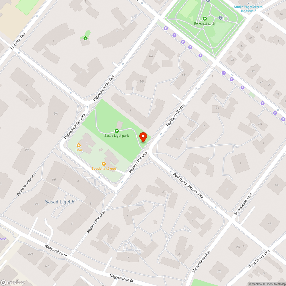 Sasad liget park murvás járda bejelentés helye