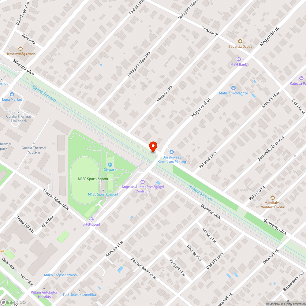 Kiszáradt fa bejelentés helye