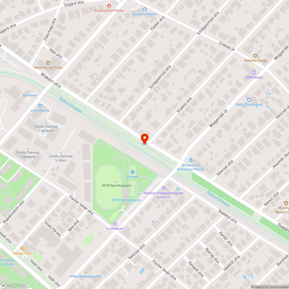 Kiszáradt fa bejelentés helye