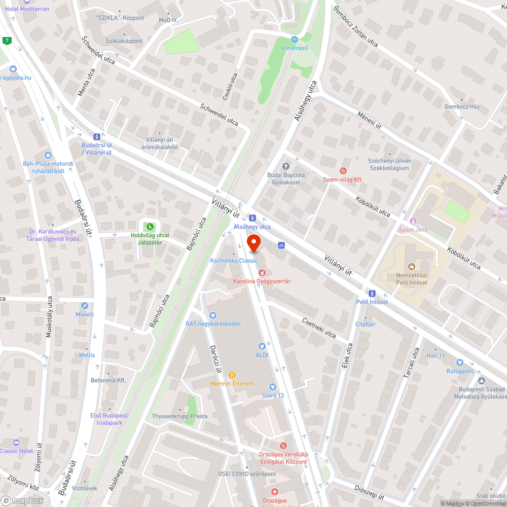 Szemetes rámpa alatti rész bejelentés helye