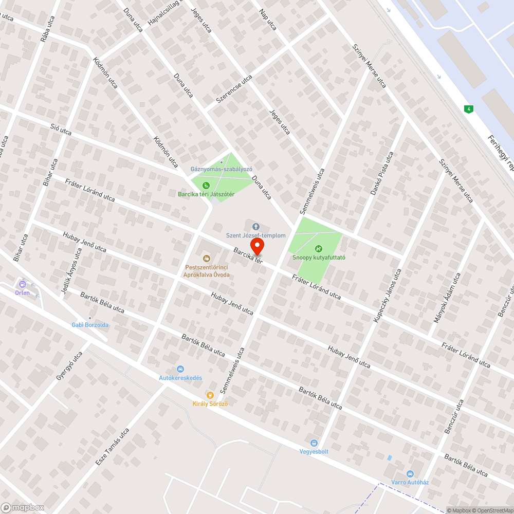 Veszélyes hulladék a Barcika térnél bejelentés helye