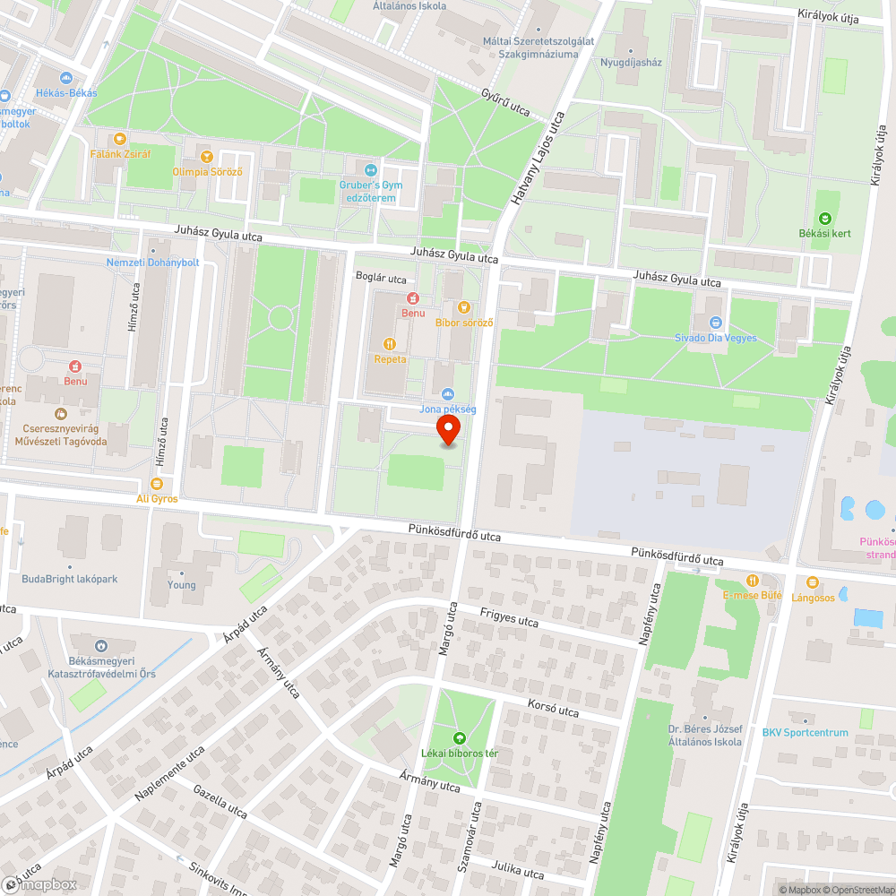 Kiégett lámpa bejelentés helye