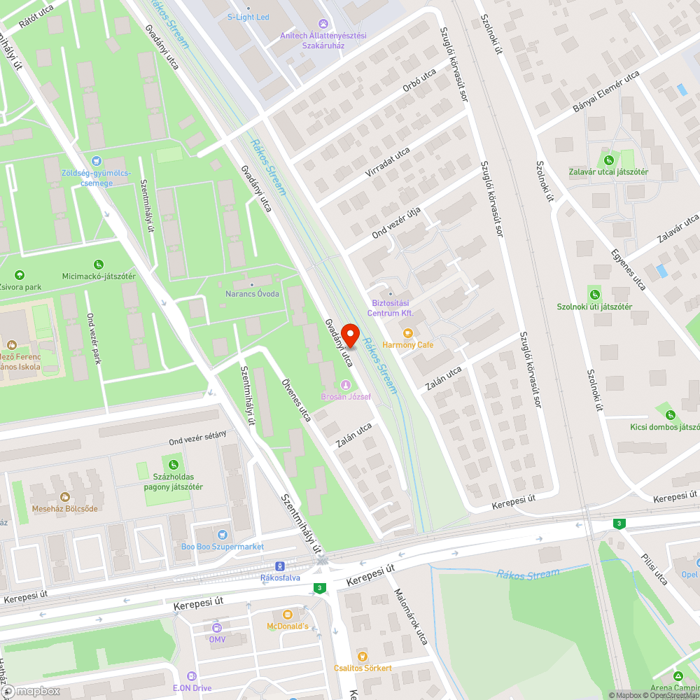 Levágott fű bejelentés helye