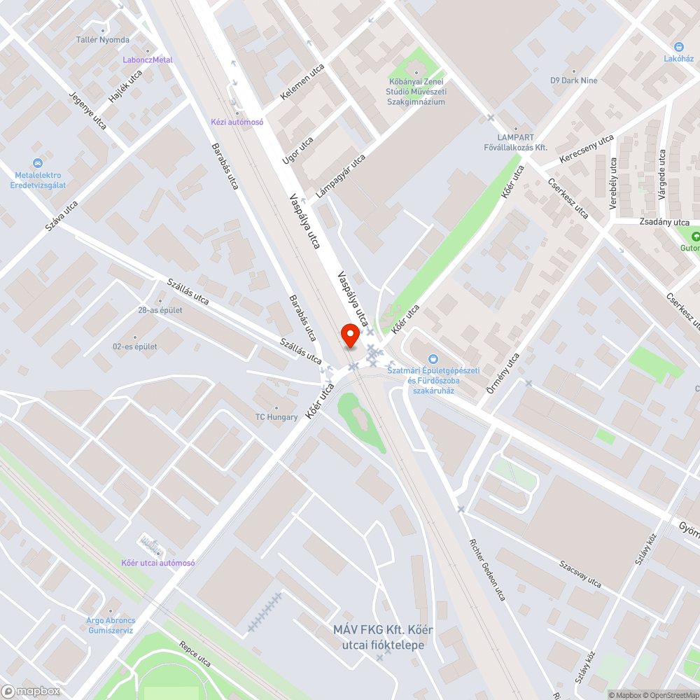 Kátyú bejelentés helye