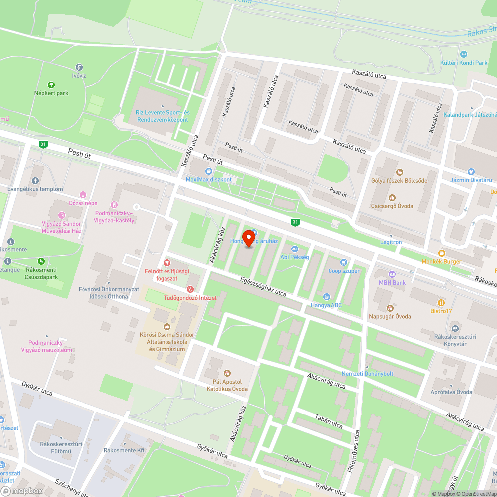 Elhagyott autók bejelentés helye