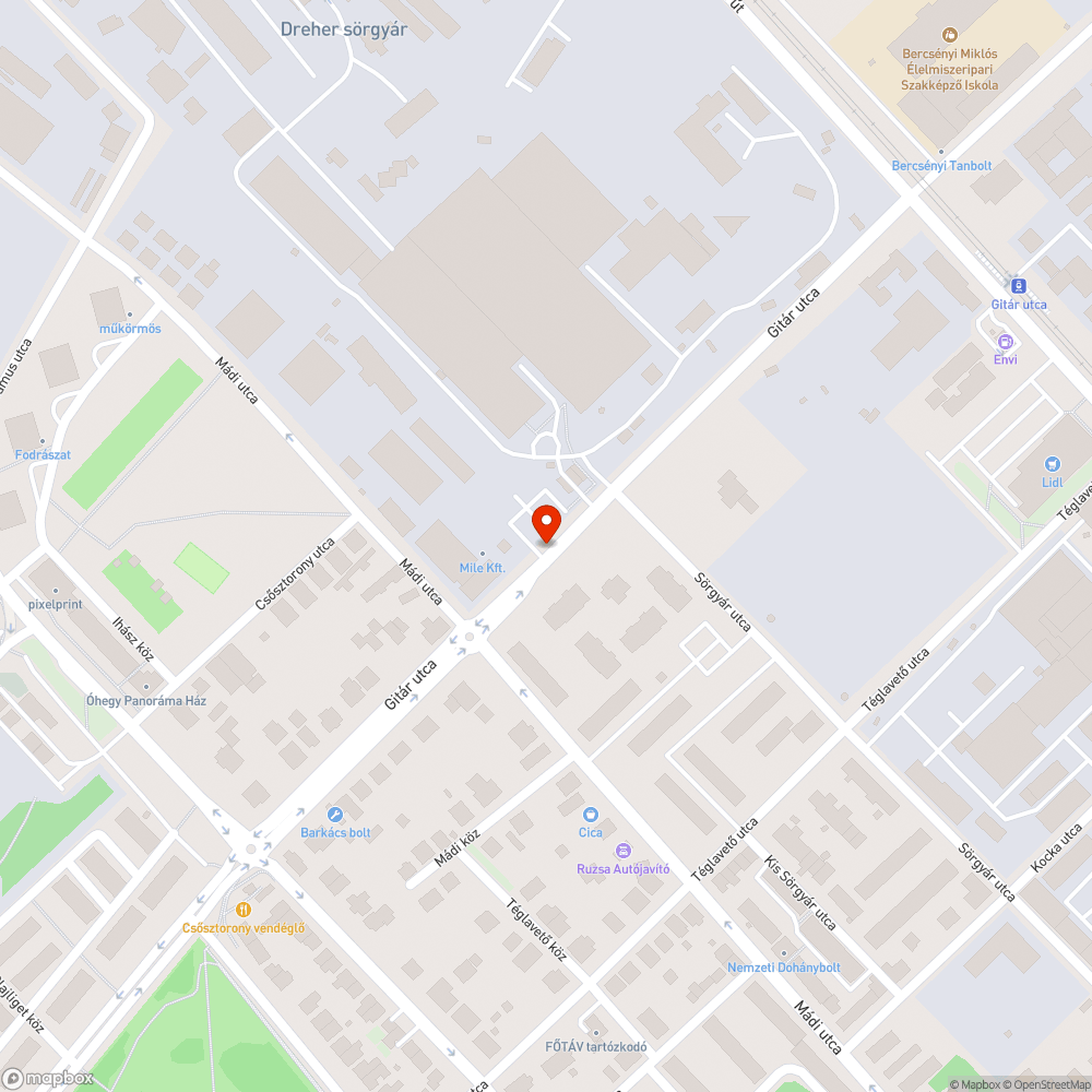 Feltöredezett, púpos járda bejelentés helye